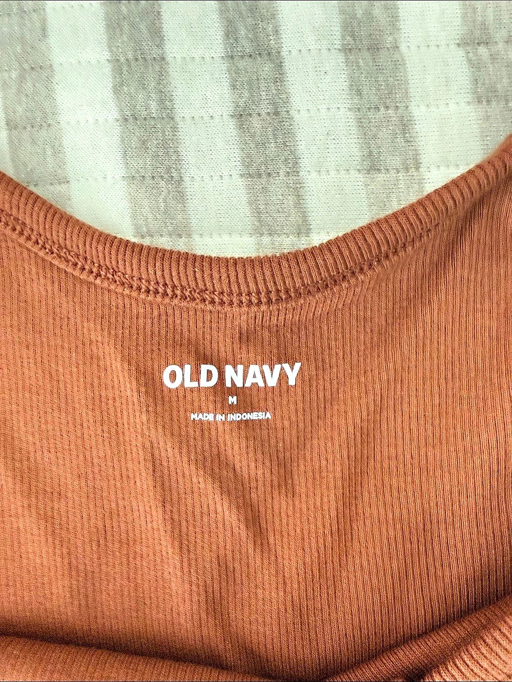 Old Navy Ruffle-Shoulder Ribbed Tank Top Brown Medium - Picture 3 of 3